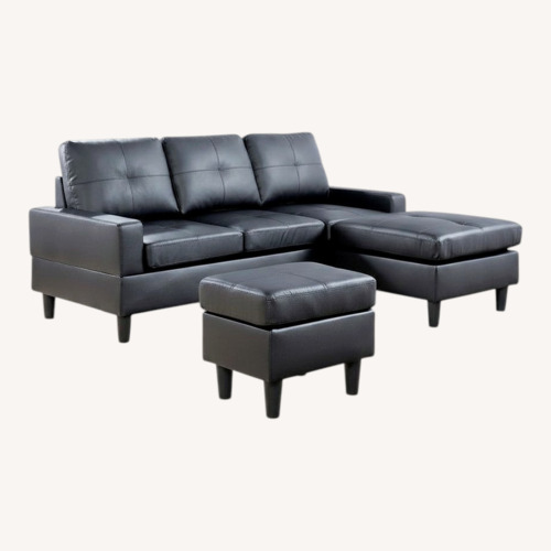 Used Latitude Run Leather Sectional for sale on AptDeco