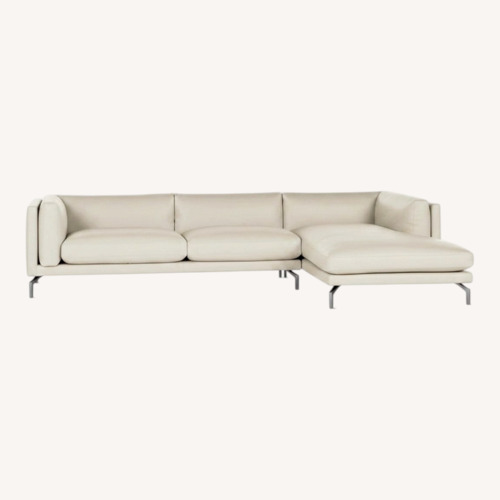 Used Design Within Reach Natural 2 Piece Sectional for sale on AptDeco