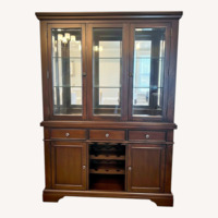 Raymour & Flanigan Dark Brown Wood Sideboard