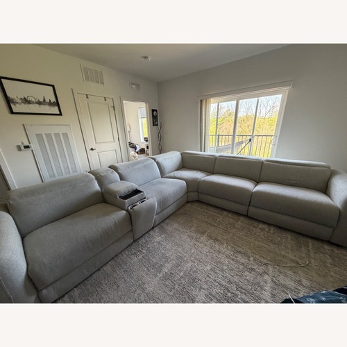 Used Equinox Light Gray 3+ Piece Sectional for sale on AptDeco