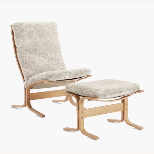 Used Design Within Reach Siesta Chair & Footstool for sale on AptDeco