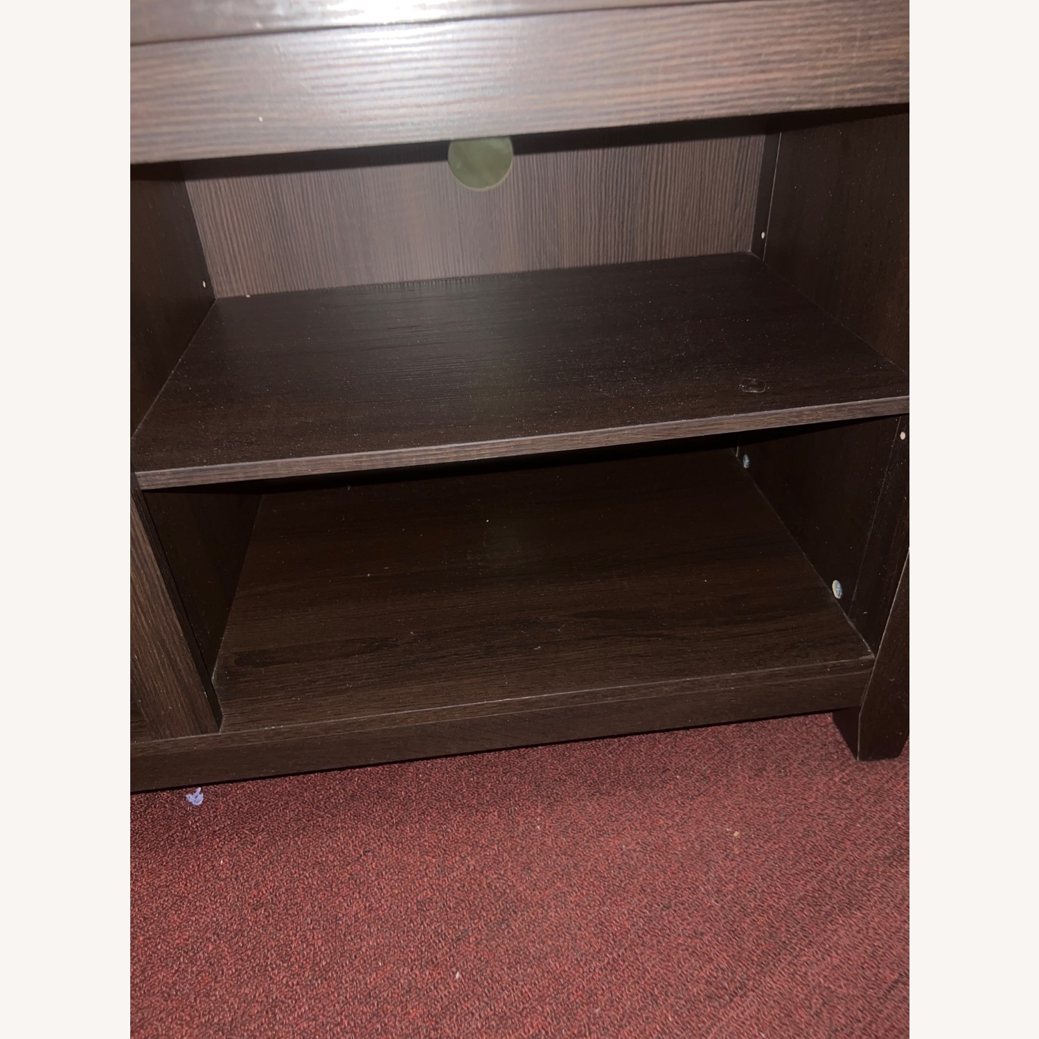 Dark Brown Wood Media Storage - image-5