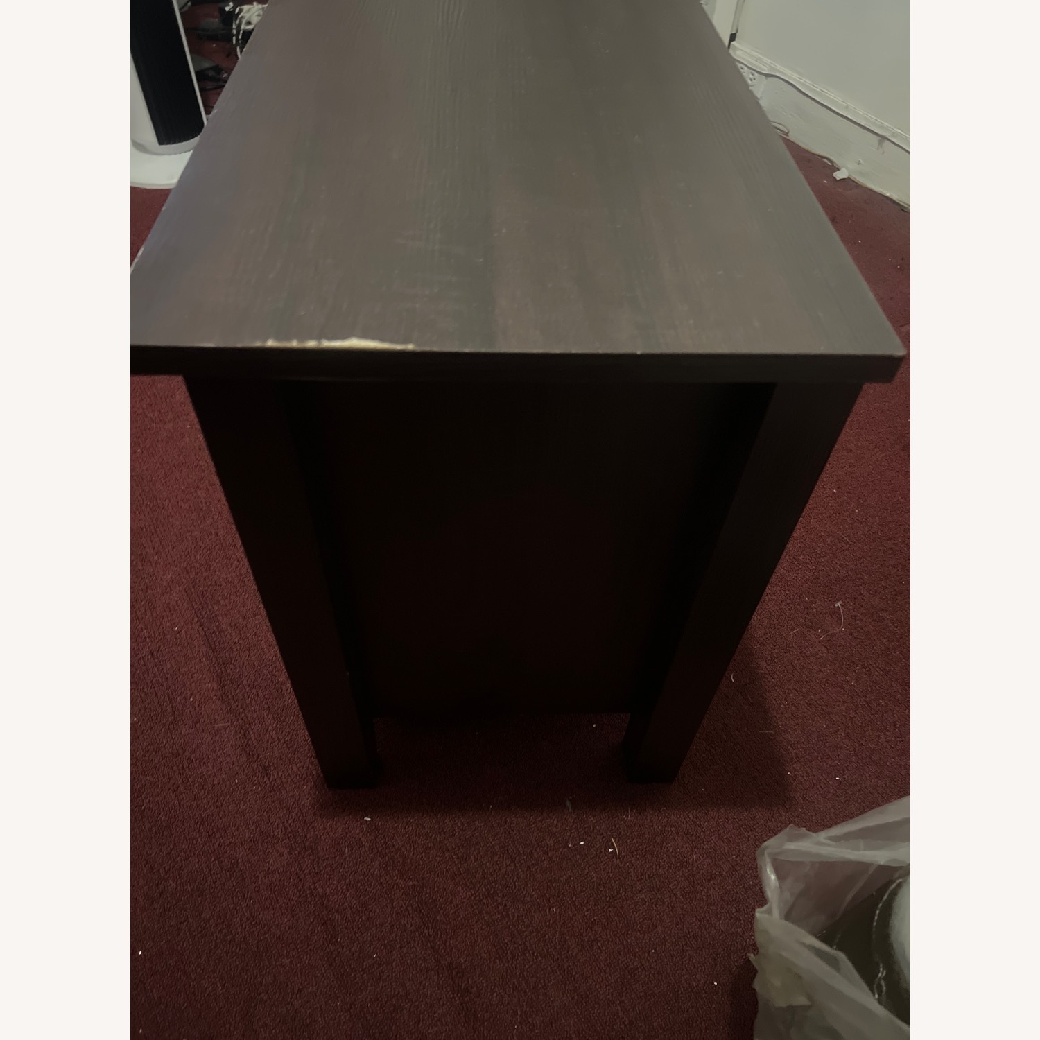 Dark Brown Wood Media Storage - image-4