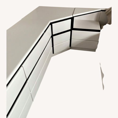 Used Custom Made White Wood Nightstand for sale on AptDeco