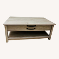 Light Gray Wood Coffee Table