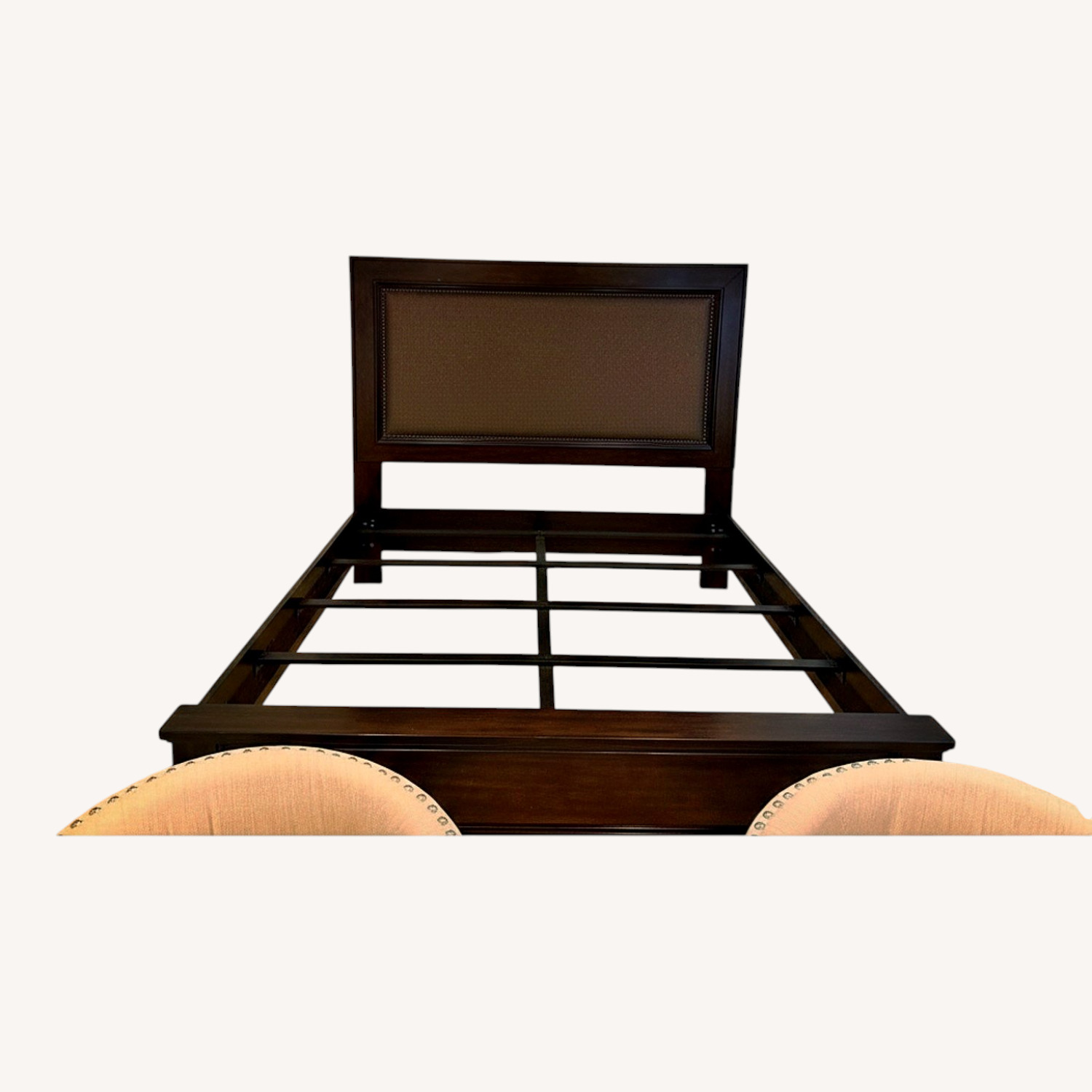 Ashley Furniture Dark Brown Wood King Bed - image-4