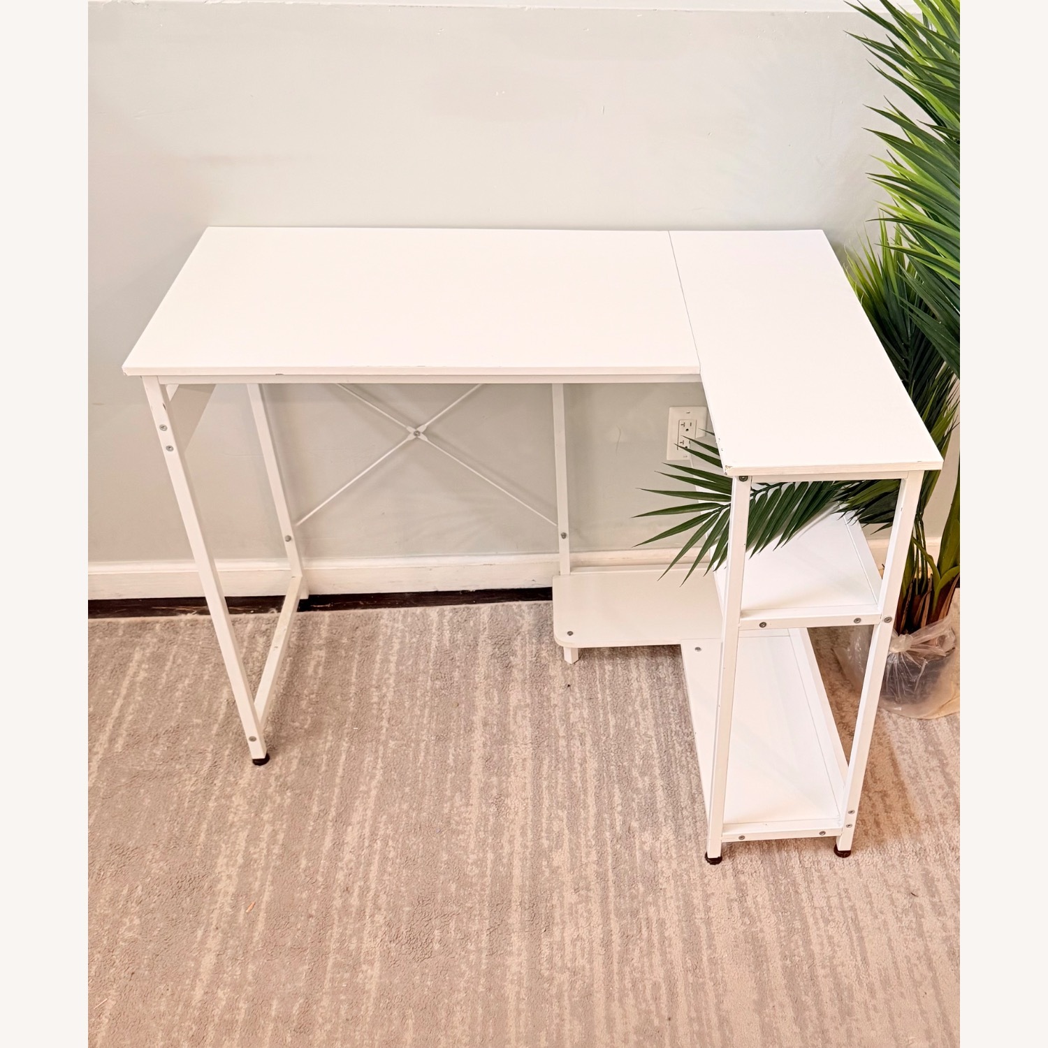 Amazon White Wood Desk - image-5