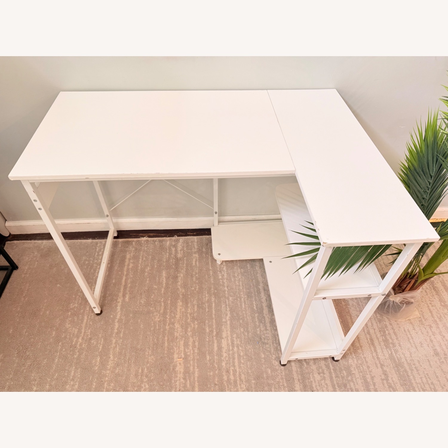 Amazon White Wood Desk - image-1