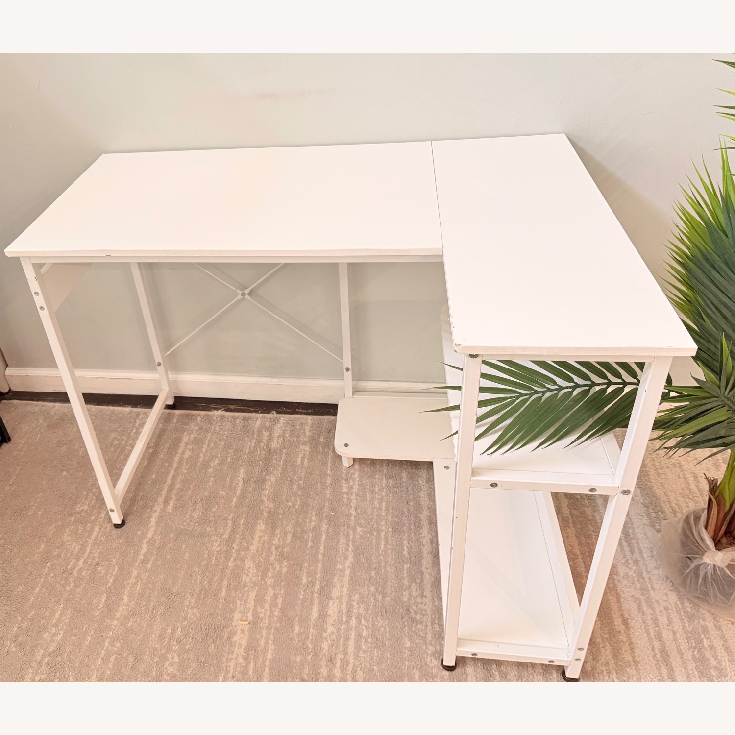 Amazon White Wood Desk - image-4