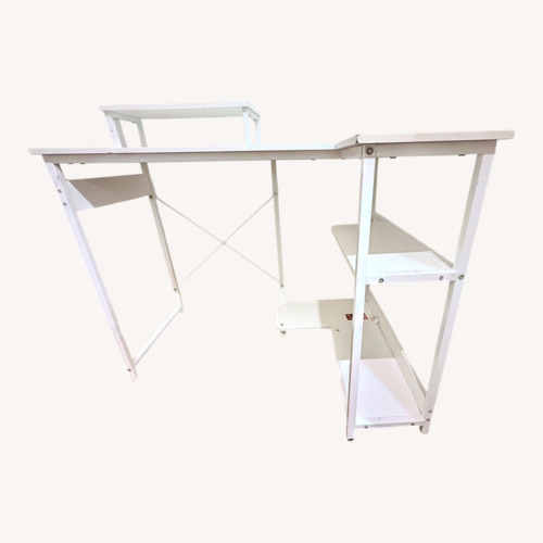 Used Amazon White Wood Desk for sale on AptDeco
