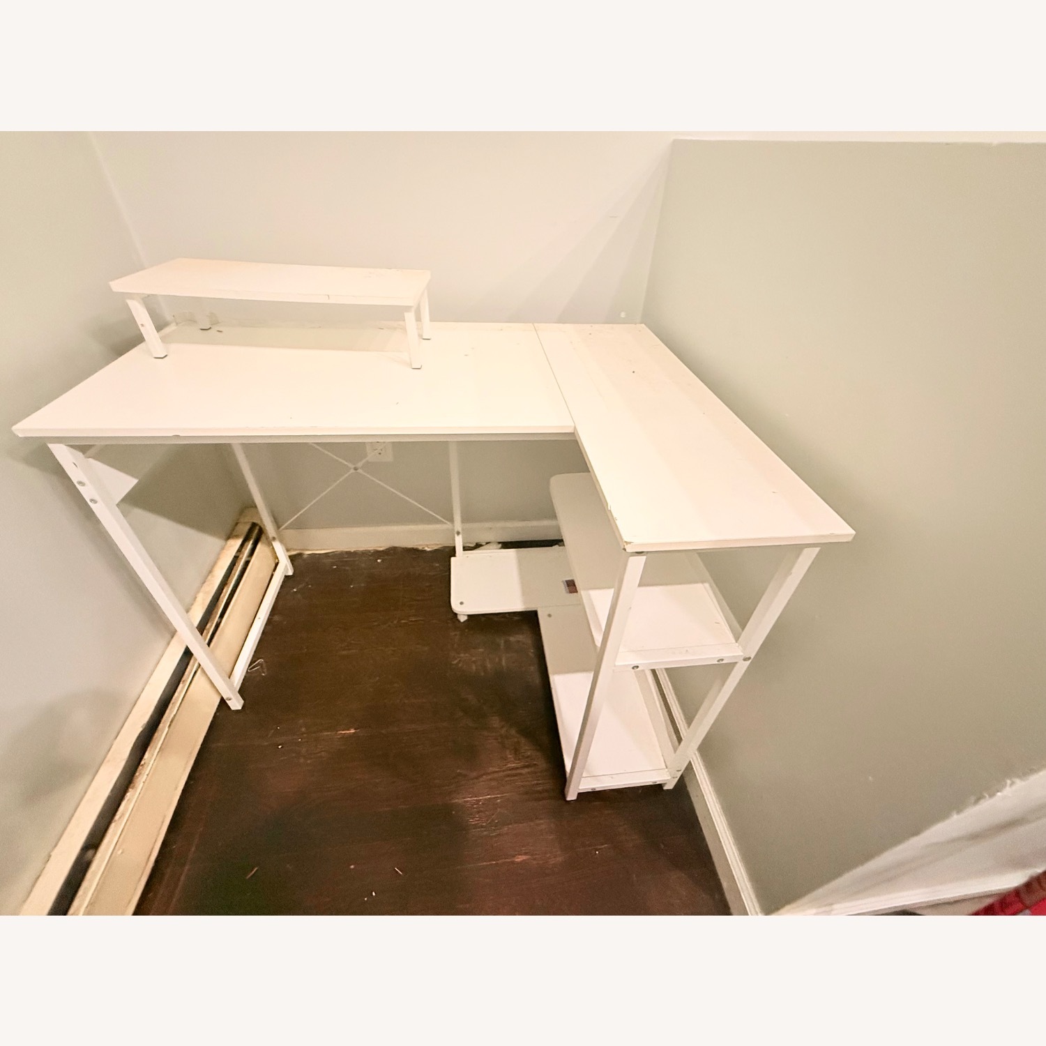 Amazon White Wood Desk - image-7