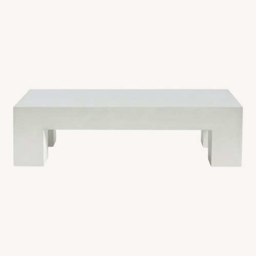Used Williams Sonoma White Coffee Table for sale on AptDeco