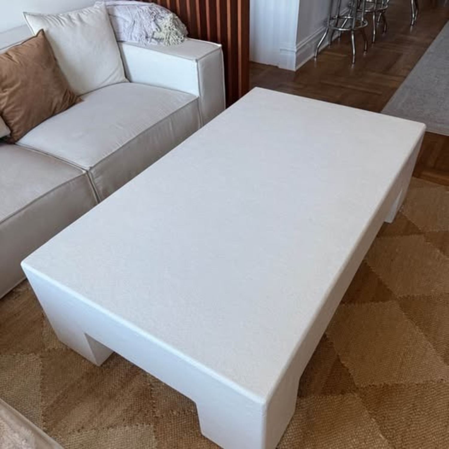 Williams Sonoma White Coffee Table - image-1