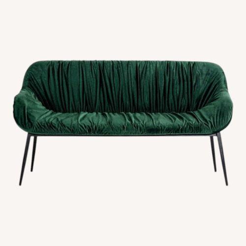Used Modrest Katrina Green Velvet Bench  for sale on AptDeco