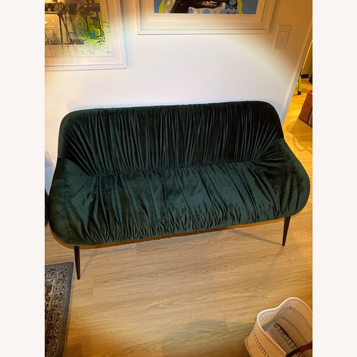 Used Modrest Katrina Green Velvet Bench  for sale on AptDeco