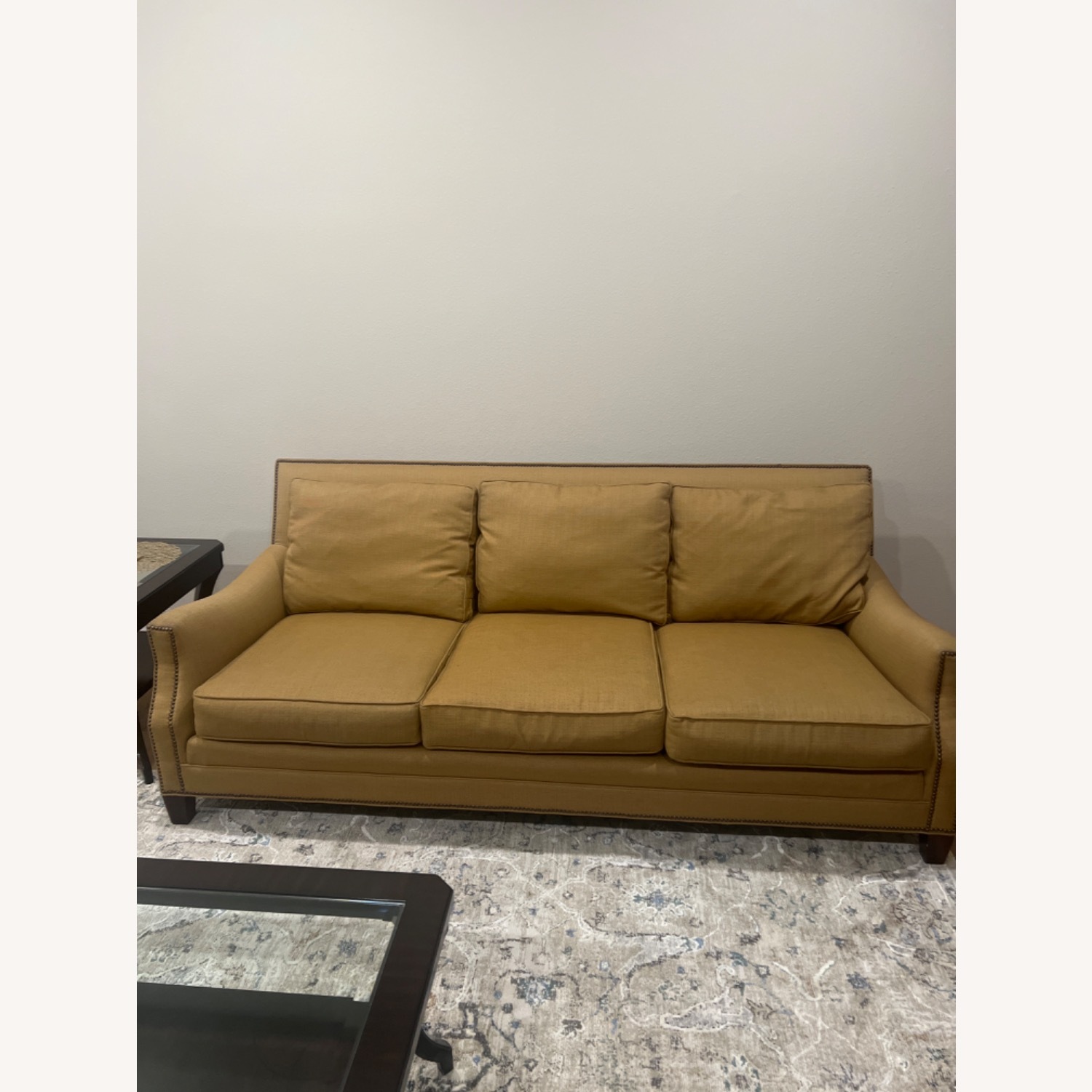 Yellow Fabric 3+ Seater Sofa - image-3