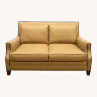 Yellow Fabric 2 Seater Sofa