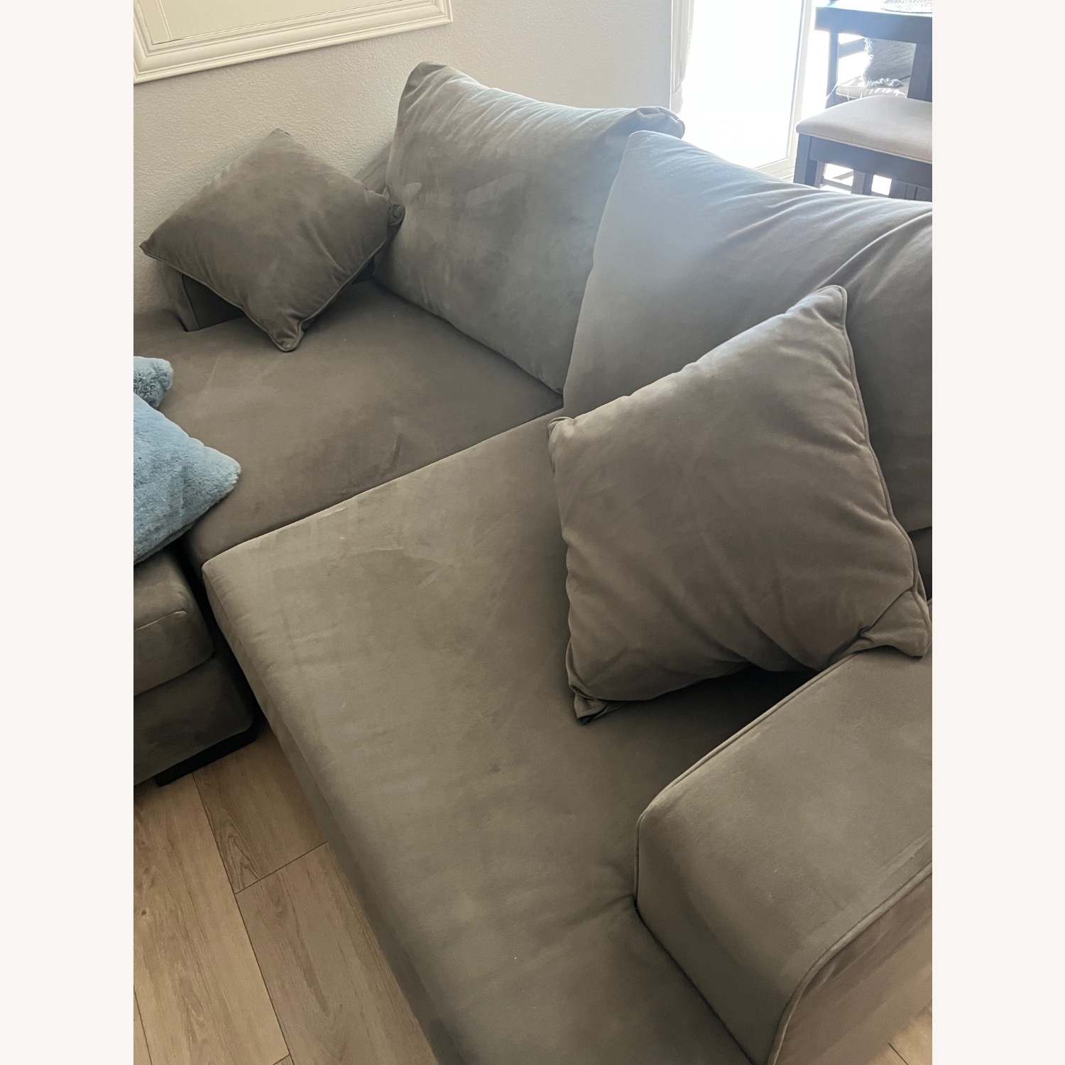 Living Spaces Dark Gray 3+ Piece Sectional - image-2