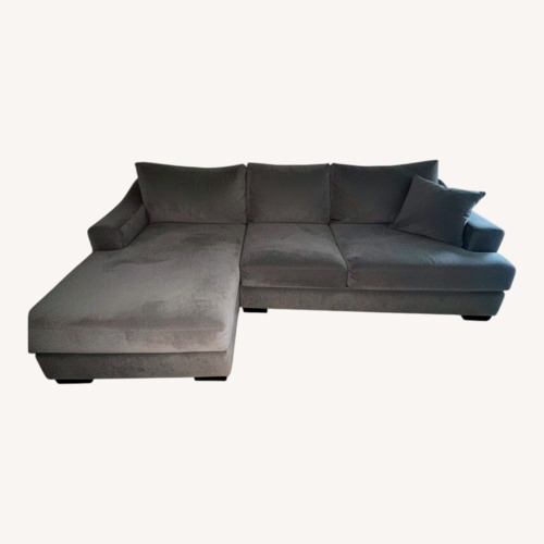 Used Living Spaces Dark Gray 3+ Piece Sectional for sale on AptDeco