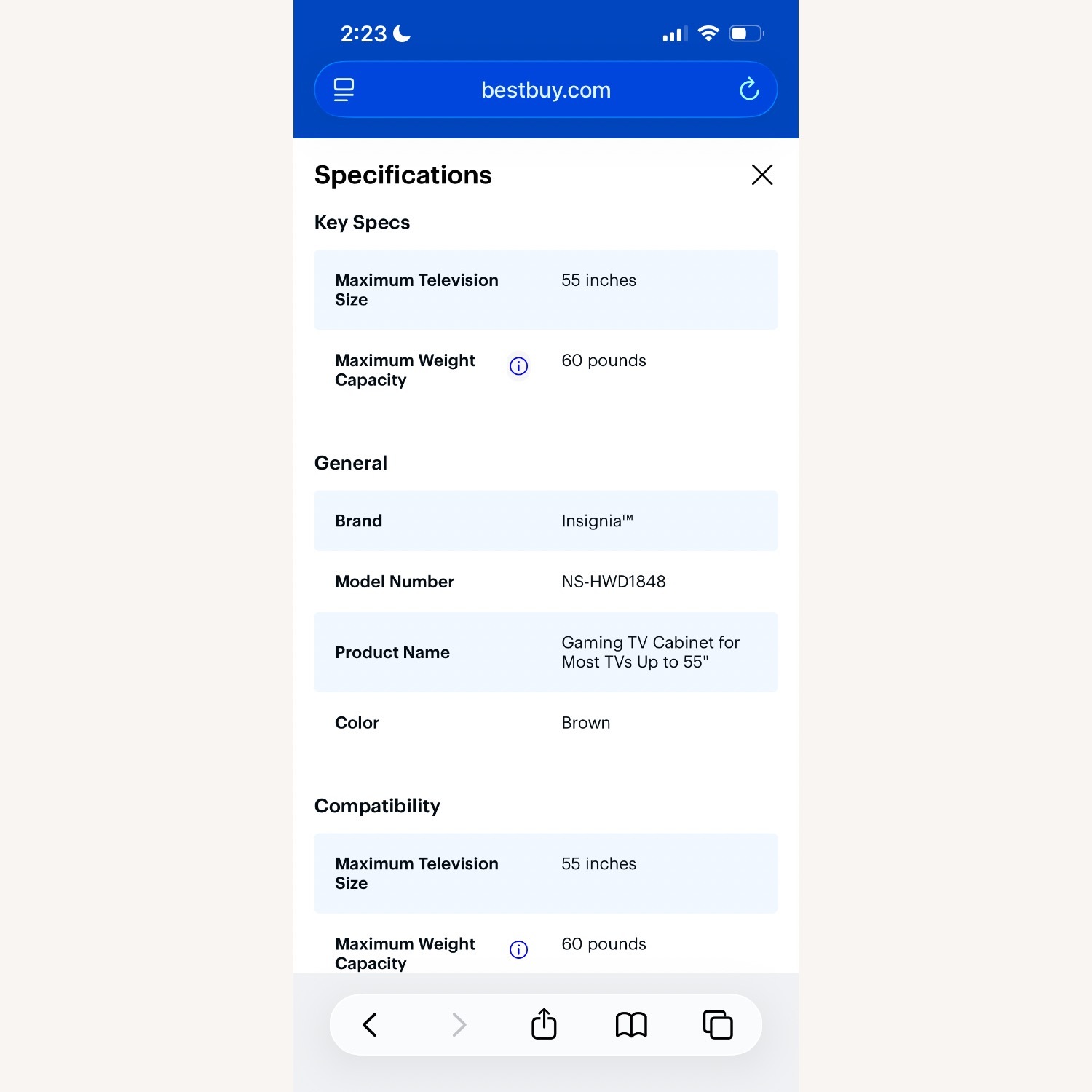 Dark Brown Wood Media Storage - image-16