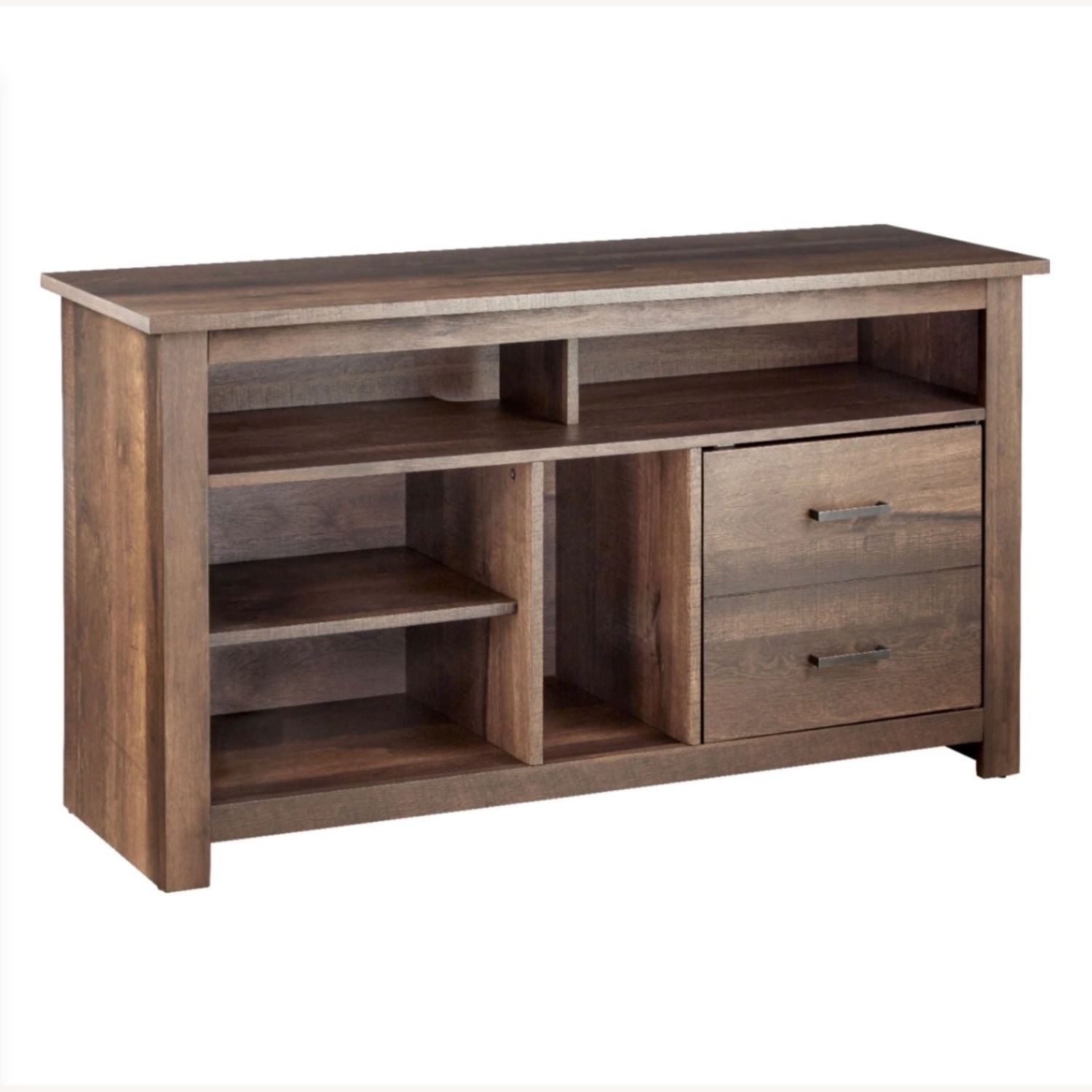 Dark Brown Wood Media Storage - image-11