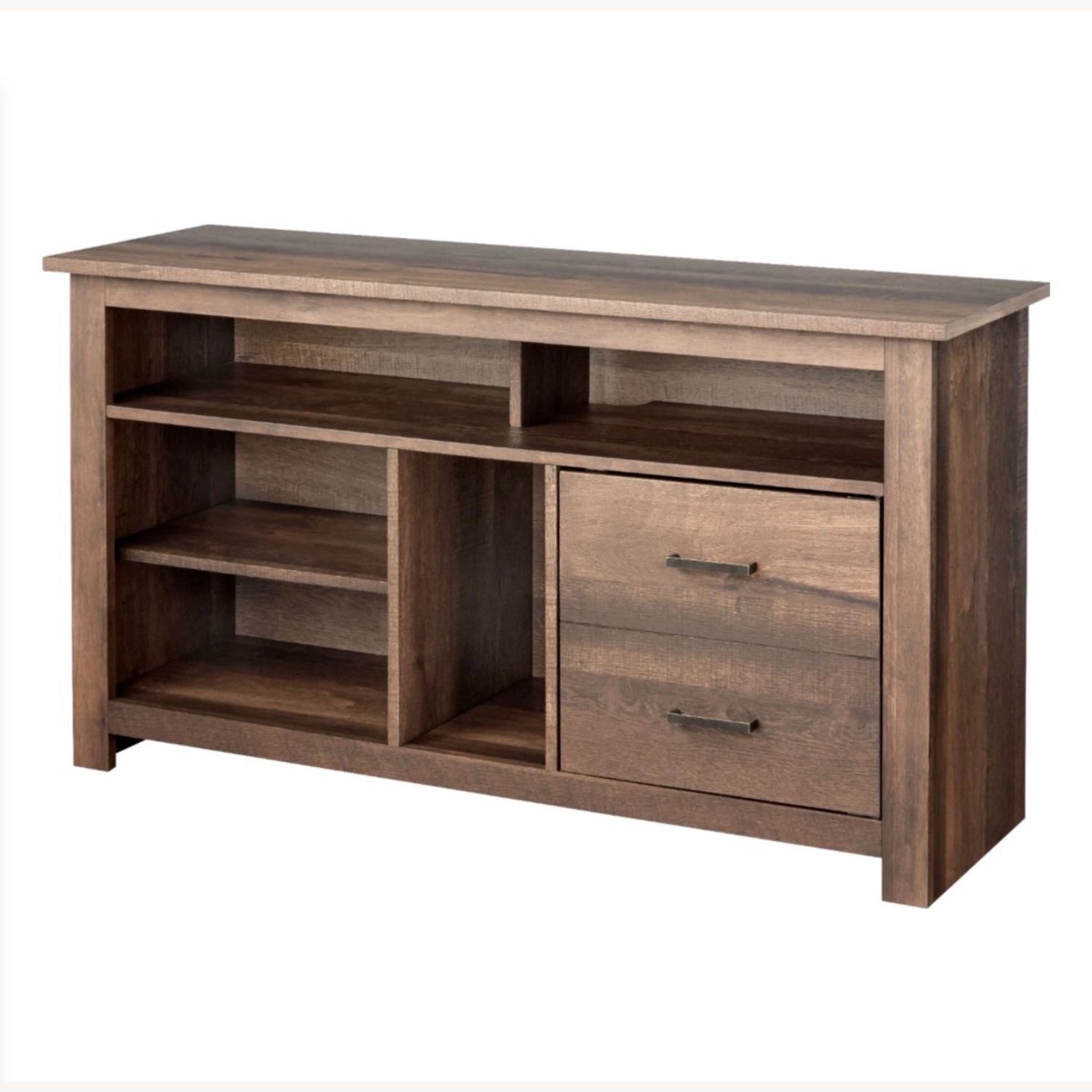 Dark Brown Wood Media Storage - image-12