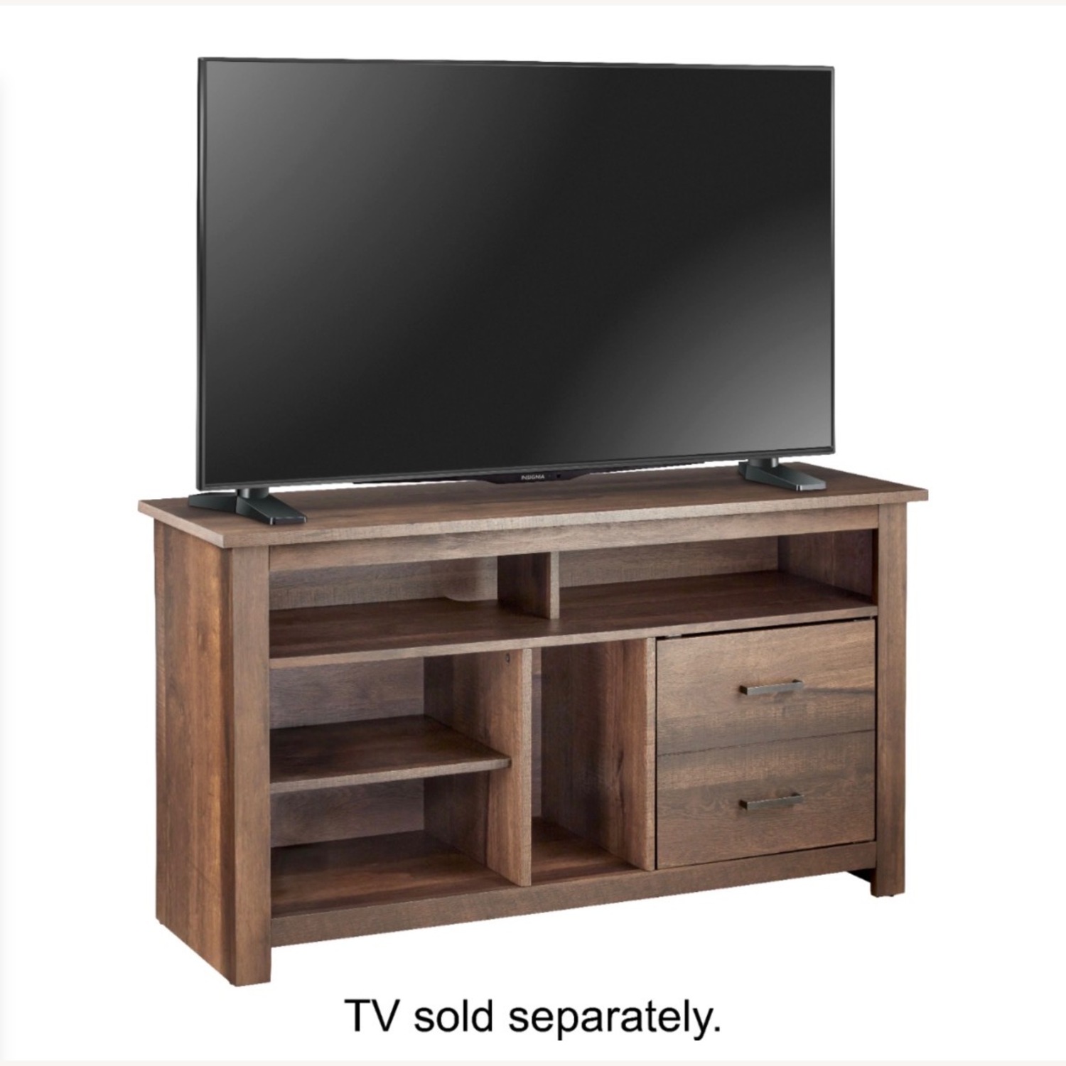 Dark Brown Wood Media Storage - image-13