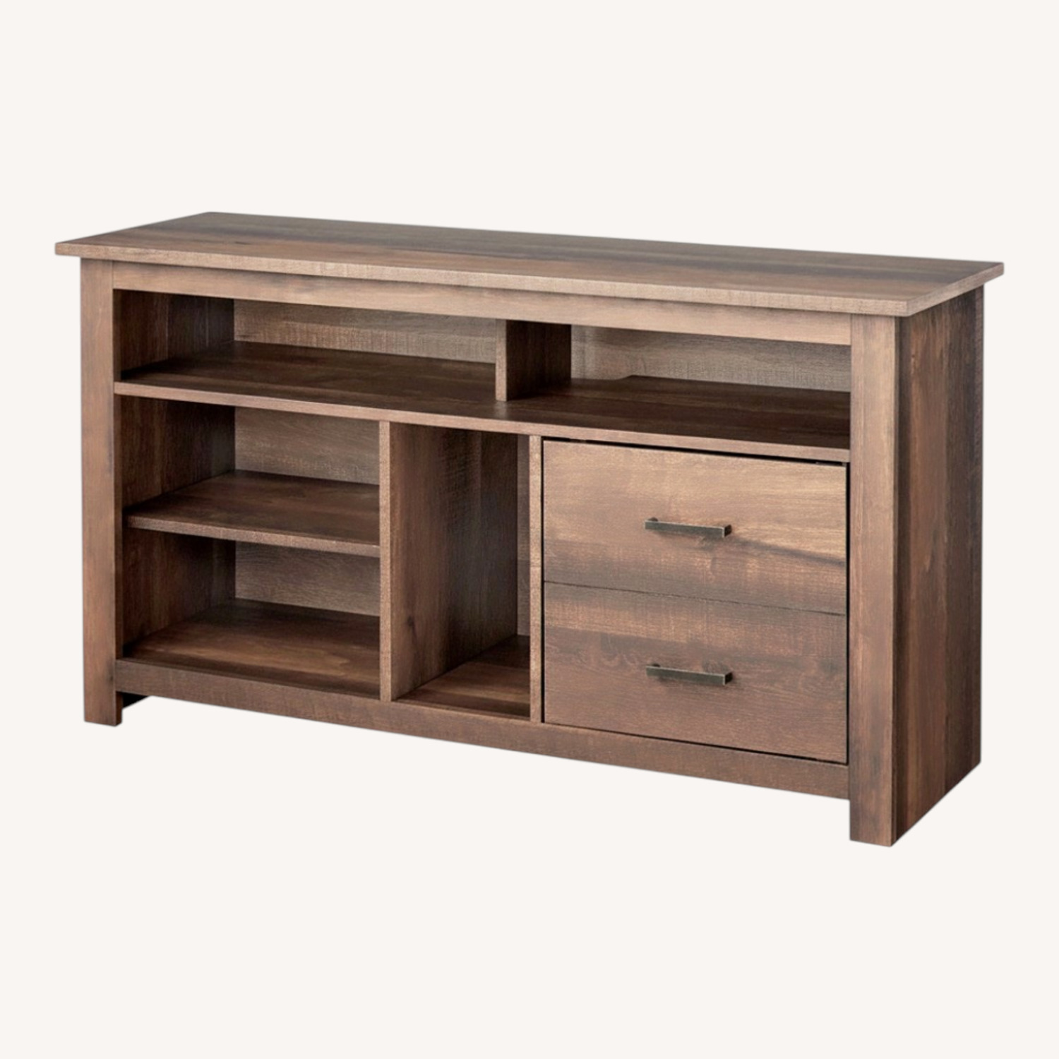 Dark Brown Wood Media Storage - image-21