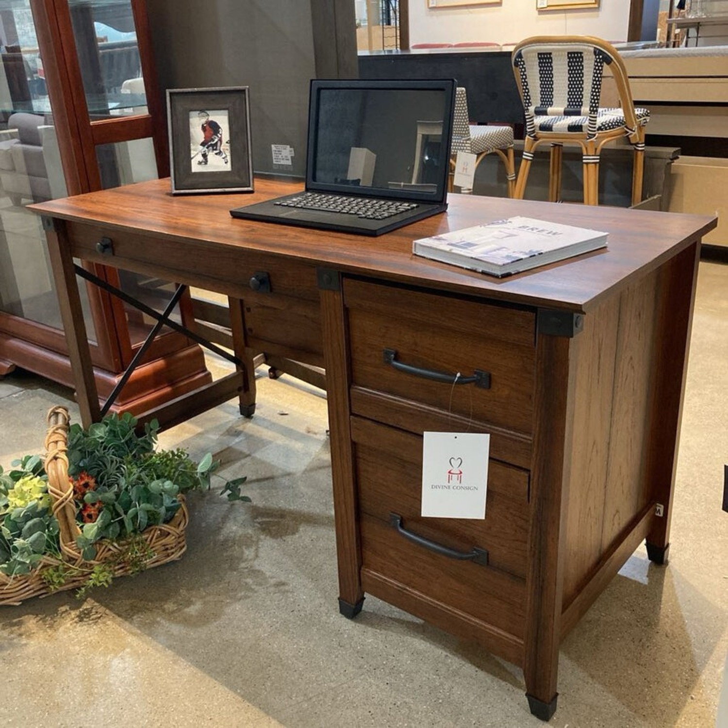 Sauder Rustic Computer Desk - image-2