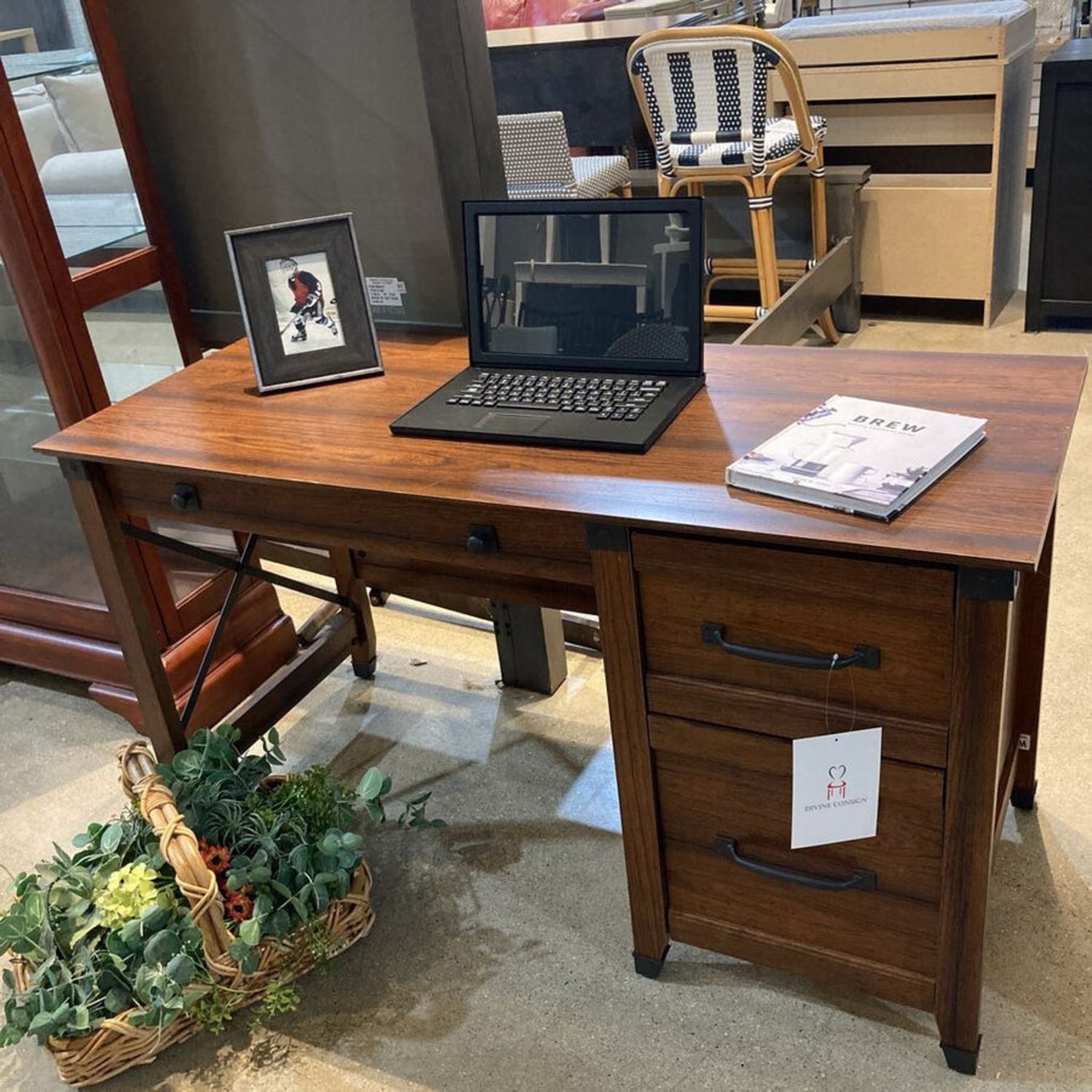 Sauder Rustic Computer Desk - image-3