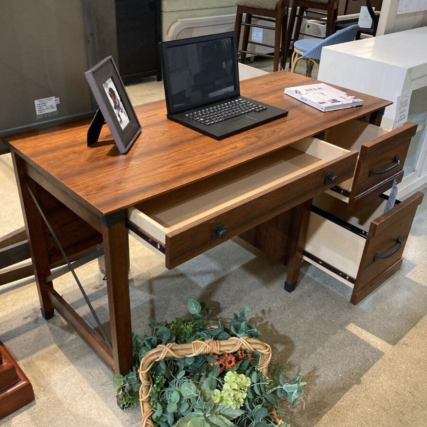 Sauder Rustic Computer Desk - image-6