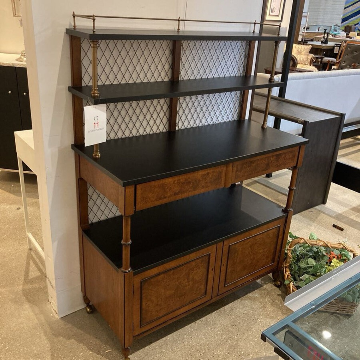 Tomlinson Furniture English Regency Bar Cart - image-2