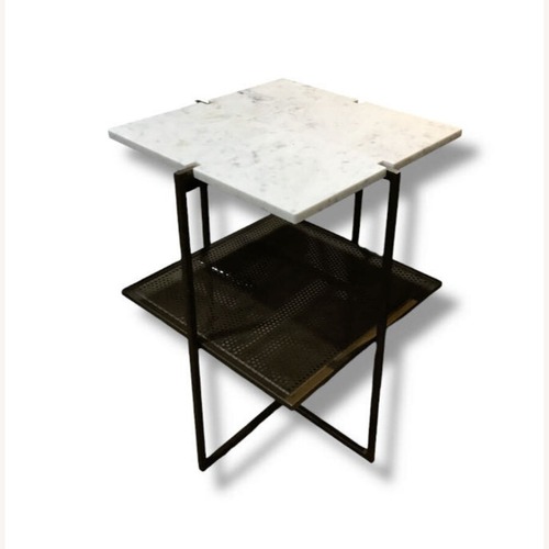Used Pottery Barn Hyla Marble Top Nightstand for sale on AptDeco