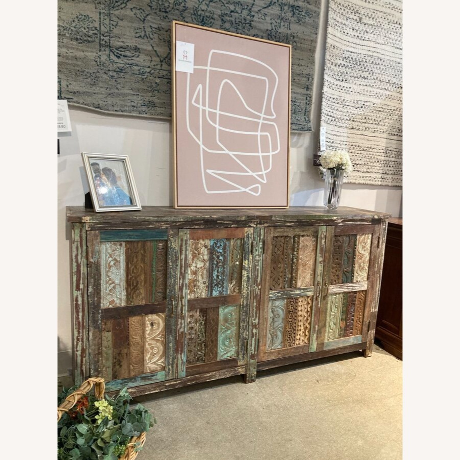 Rustic Reclaimed Wood 4-Door Buffet - image-2