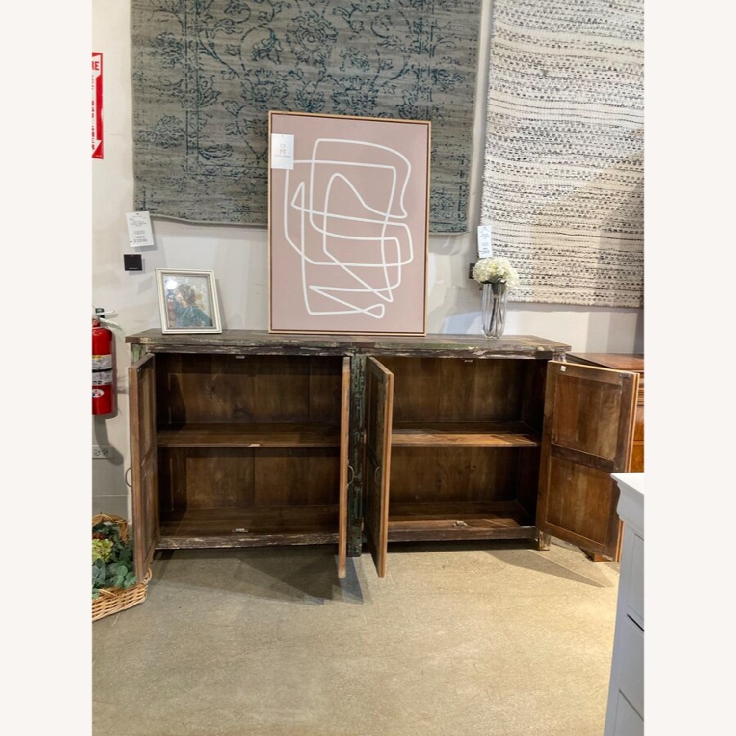Rustic Reclaimed Wood 4-Door Buffet - image-4