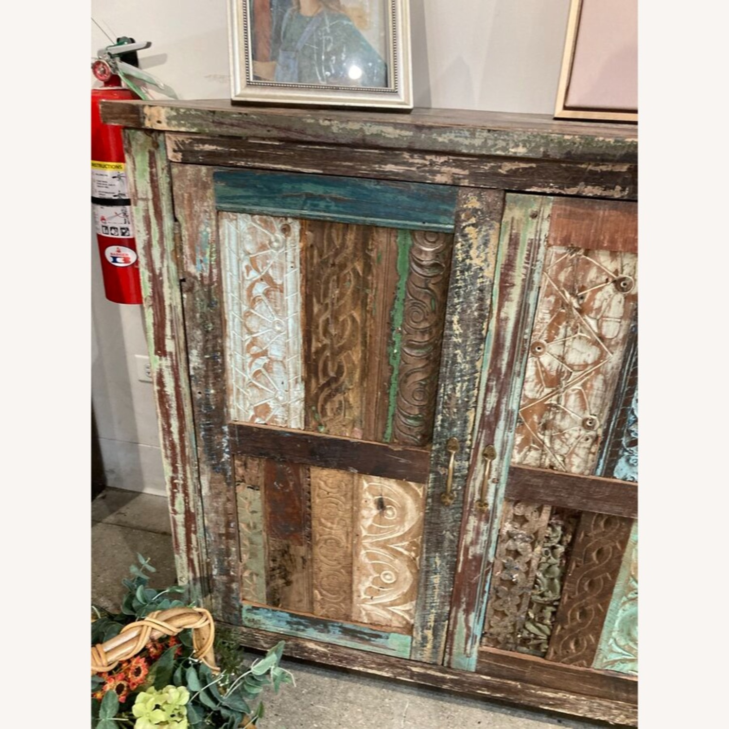 Rustic Reclaimed Wood 4-Door Buffet - image-5