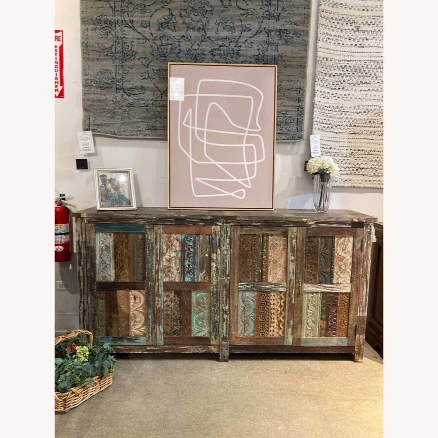 Rustic Reclaimed Wood 4-Door Buffet - image-3