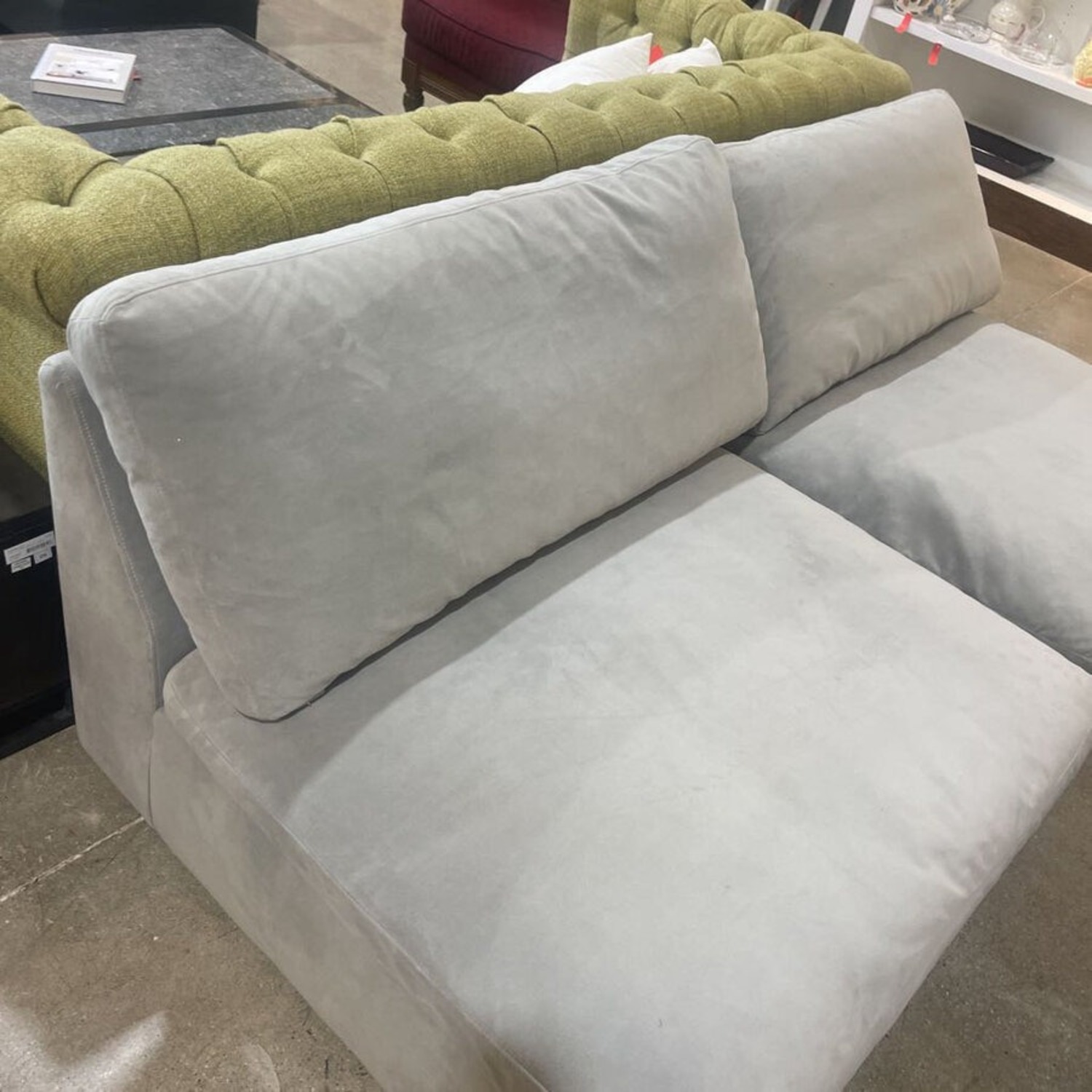 2pc Armless Sofa Grey - image-4