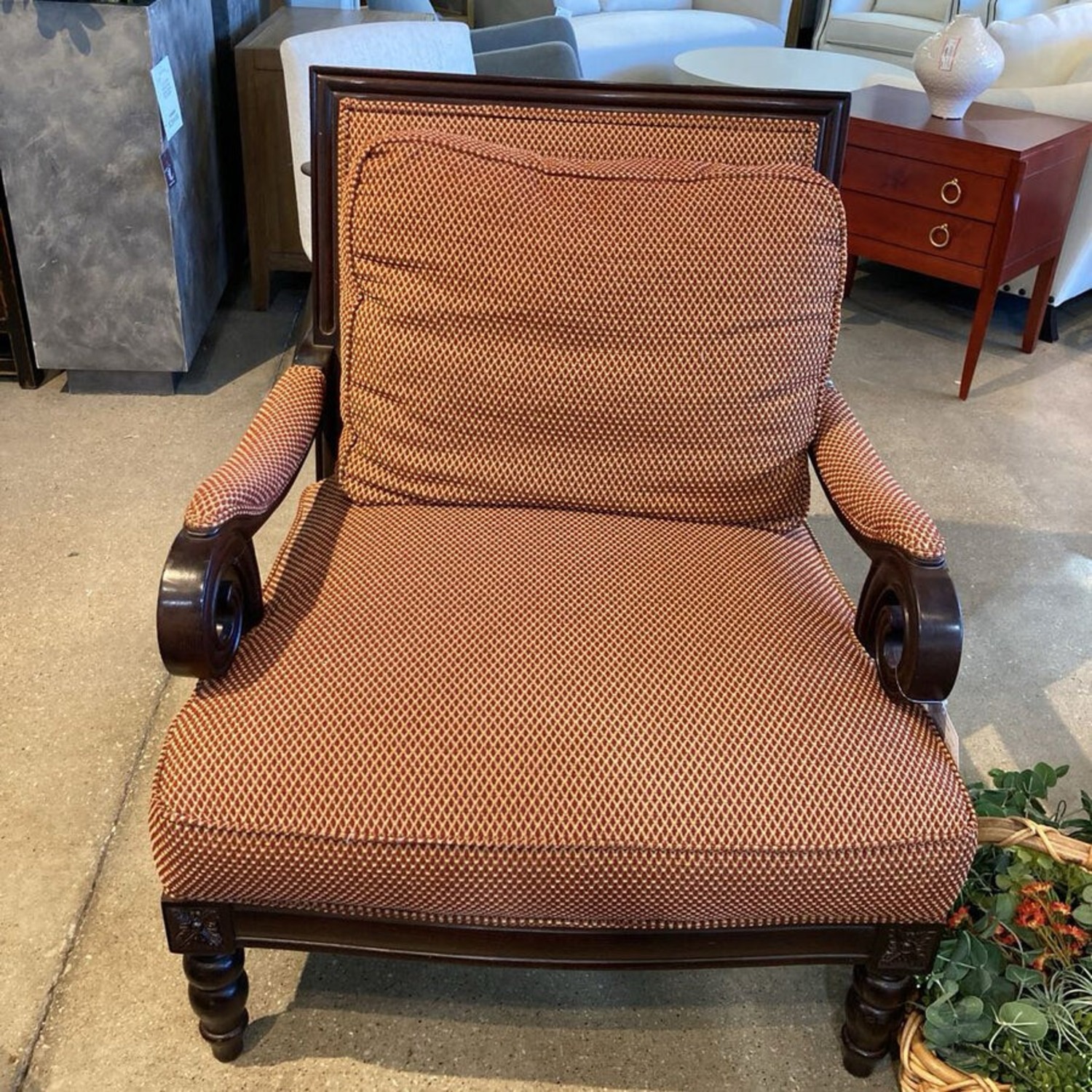 Doti French Empire Oversized Scroll Armchair - image-3