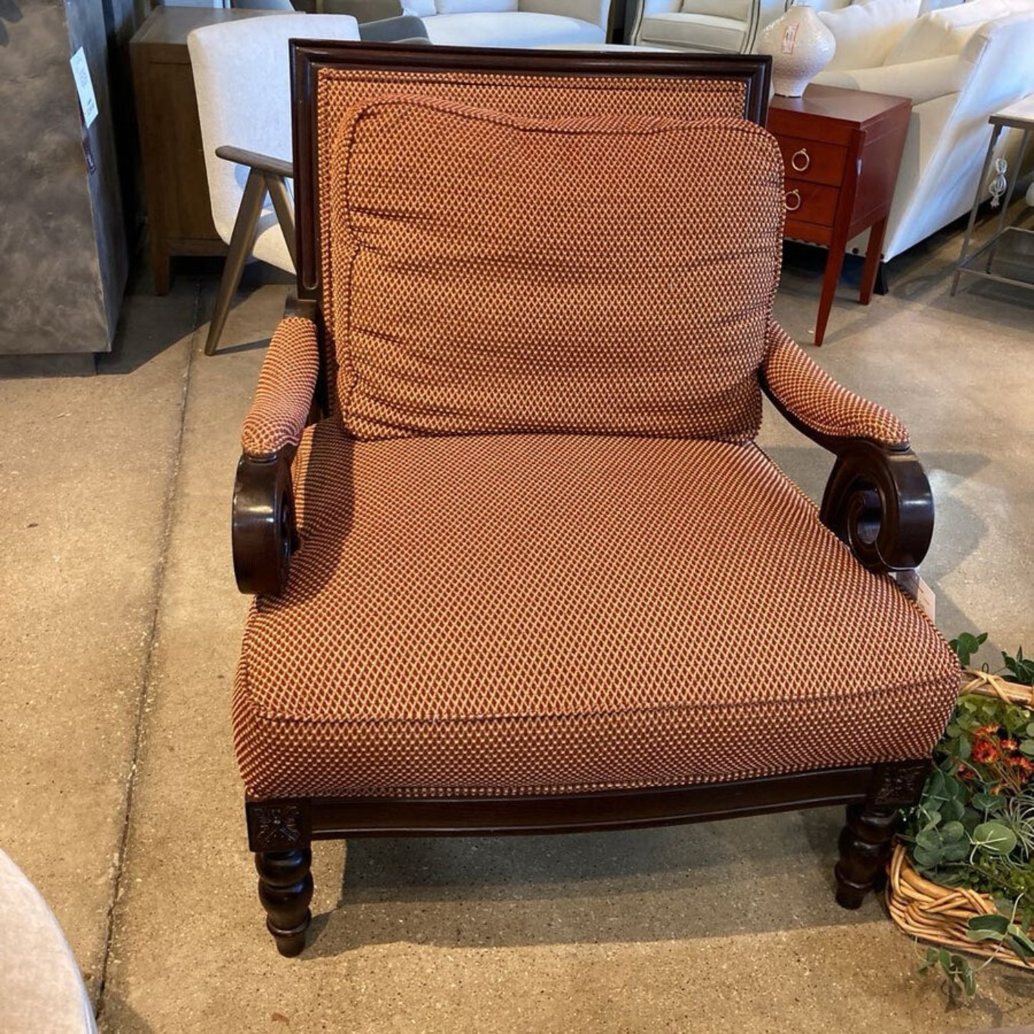 Doti French Empire Oversized Scroll Armchair - image-2