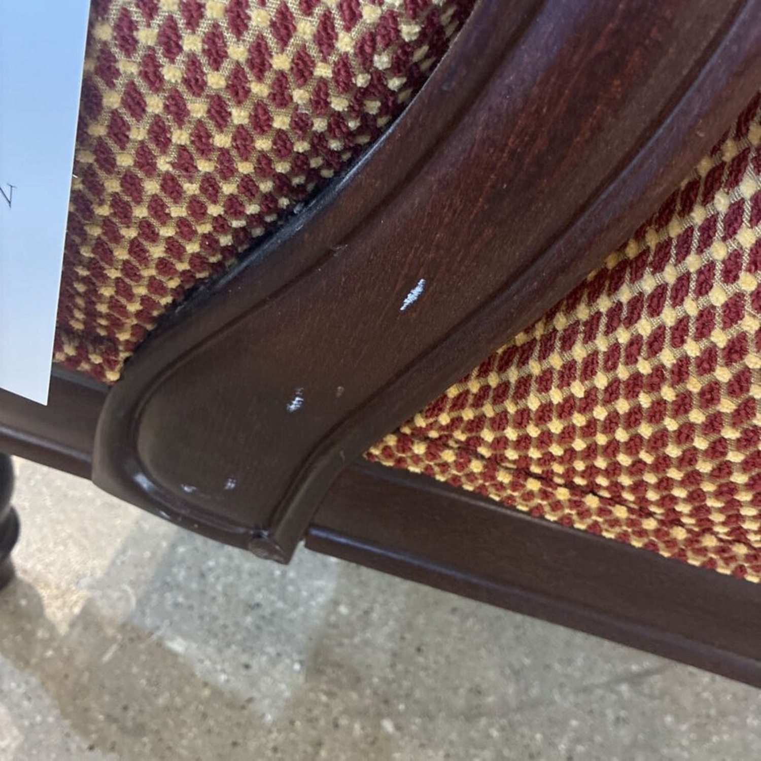 Doti French Empire Oversized Scroll Armchair - image-6