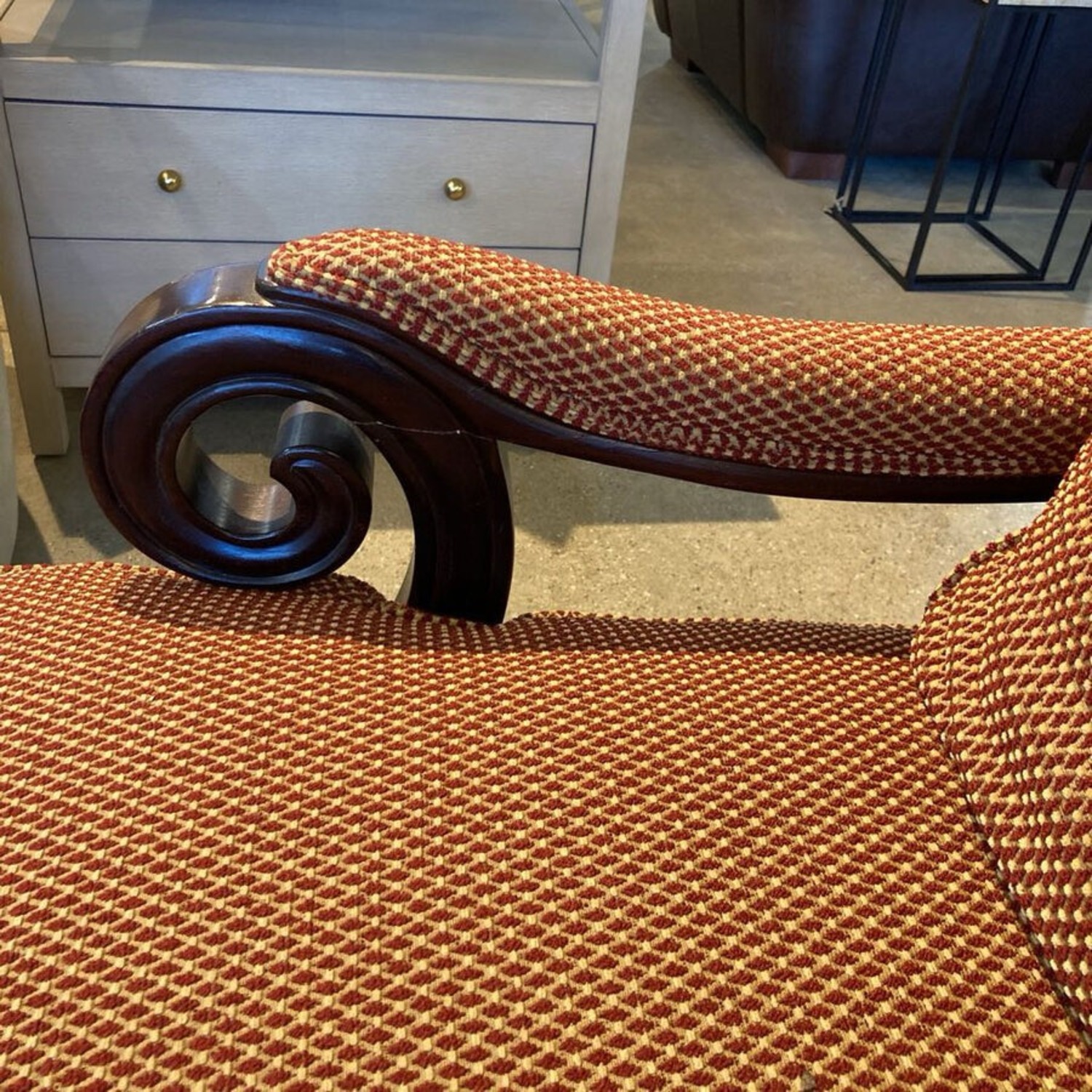 Doti French Empire Oversized Scroll Armchair - image-11