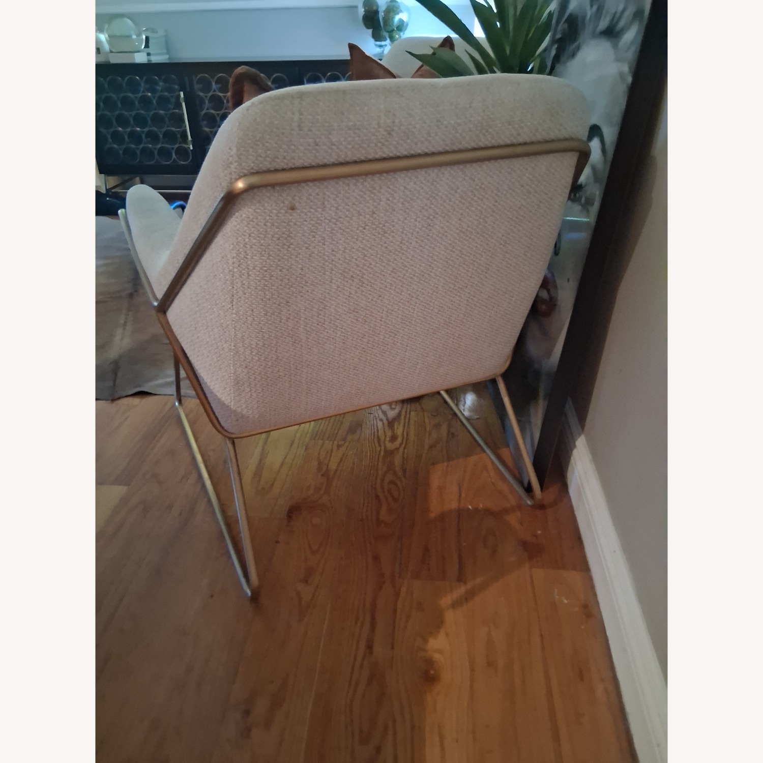 West Elm Natural Fabric Accent Chairs - image-3