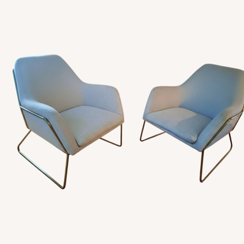 Used West Elm Natural Fabric Accent Chairs for sale on AptDeco