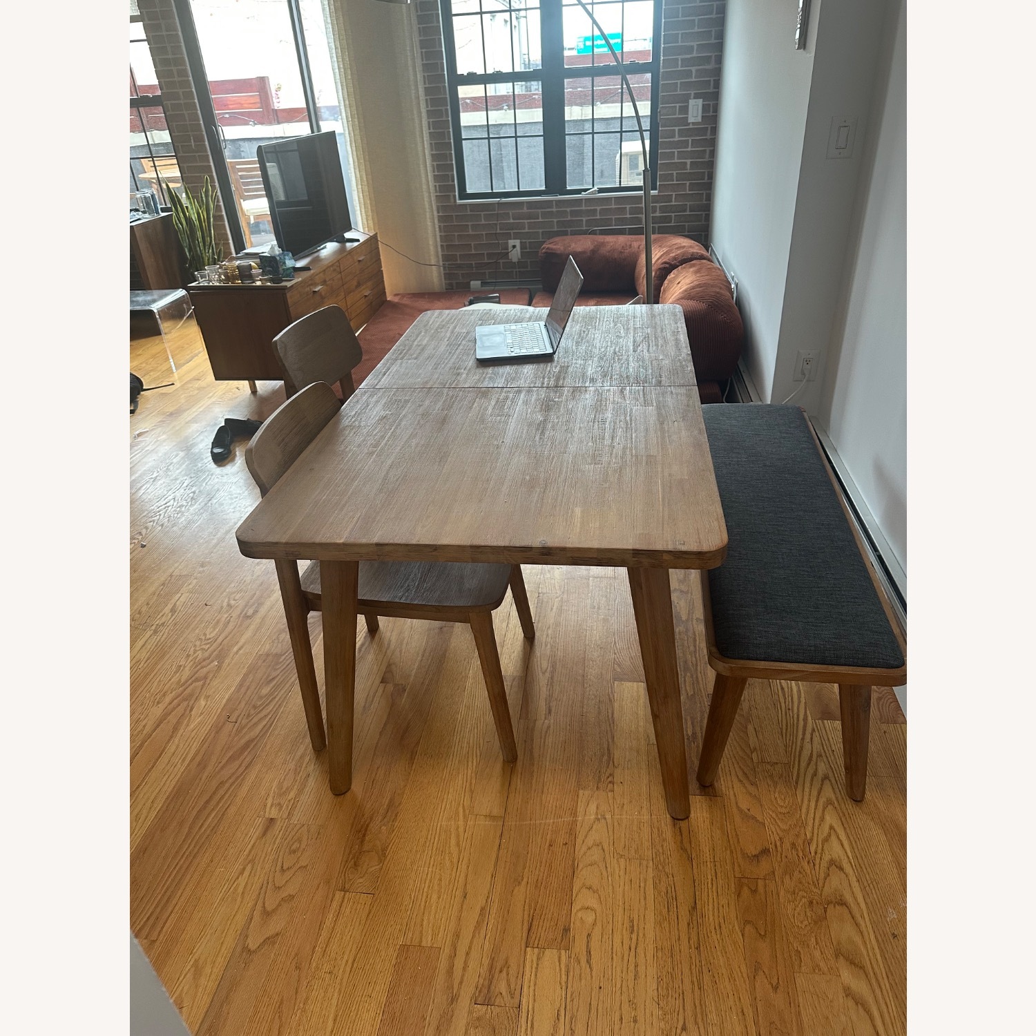 Castlery Seb Wood Dining Set w 2 Chairs & Bench - image-2