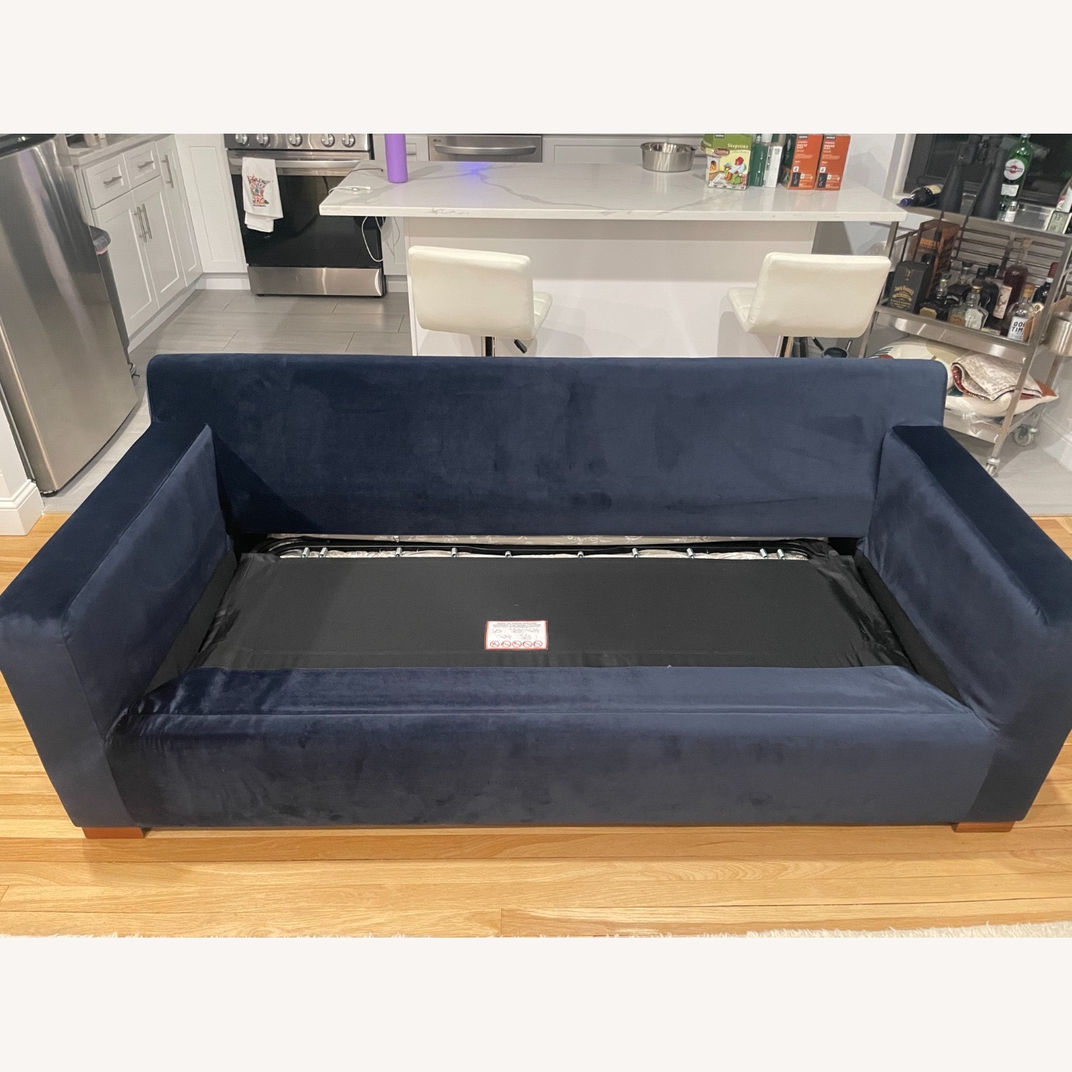 Interior Define Sloan Sleeper Navy Velvet - image-8