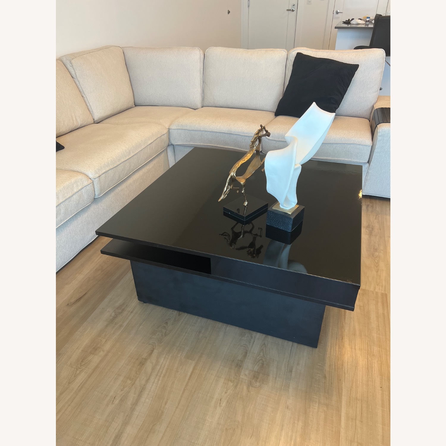 IKEA Natural Fabric 2 Piece Sectional - image-2