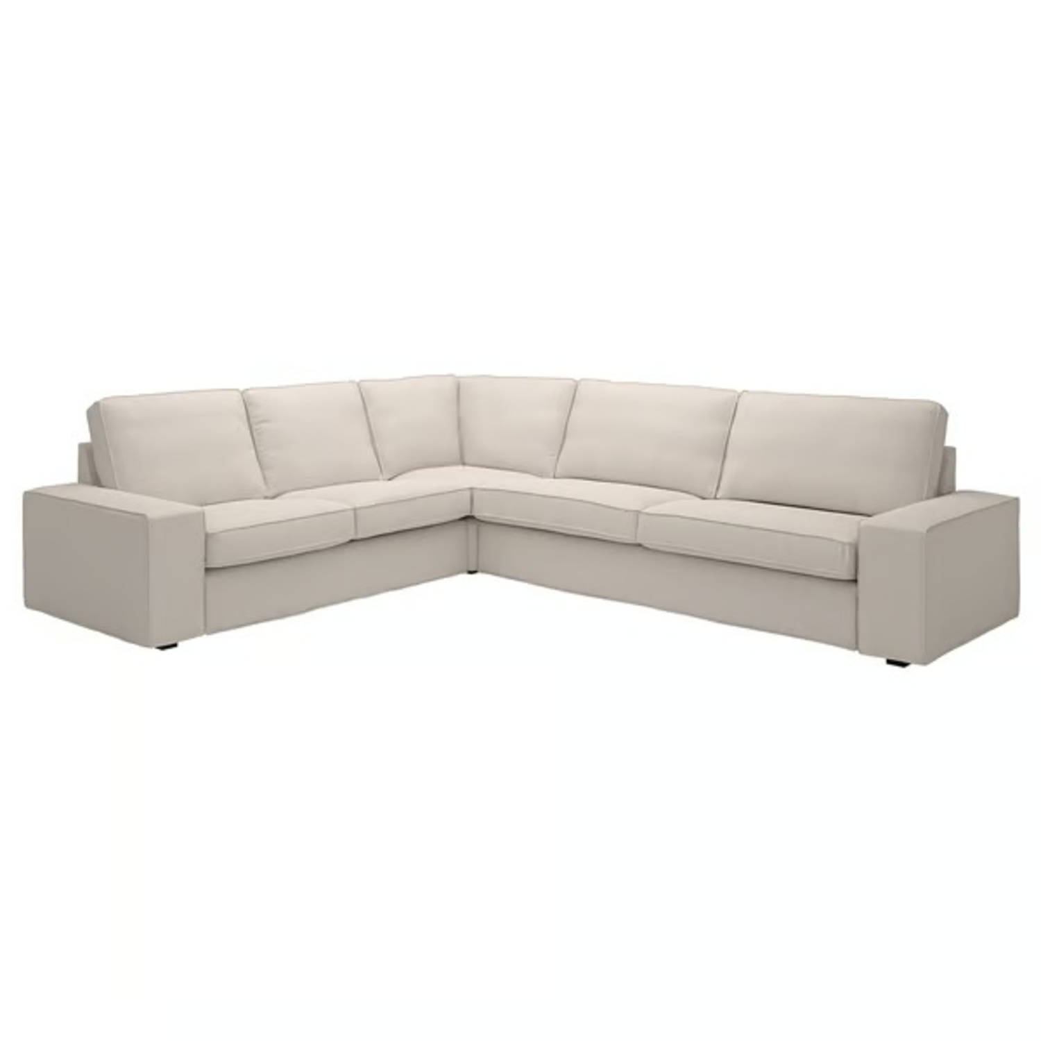 IKEA Natural Fabric 2 Piece Sectional - image-4