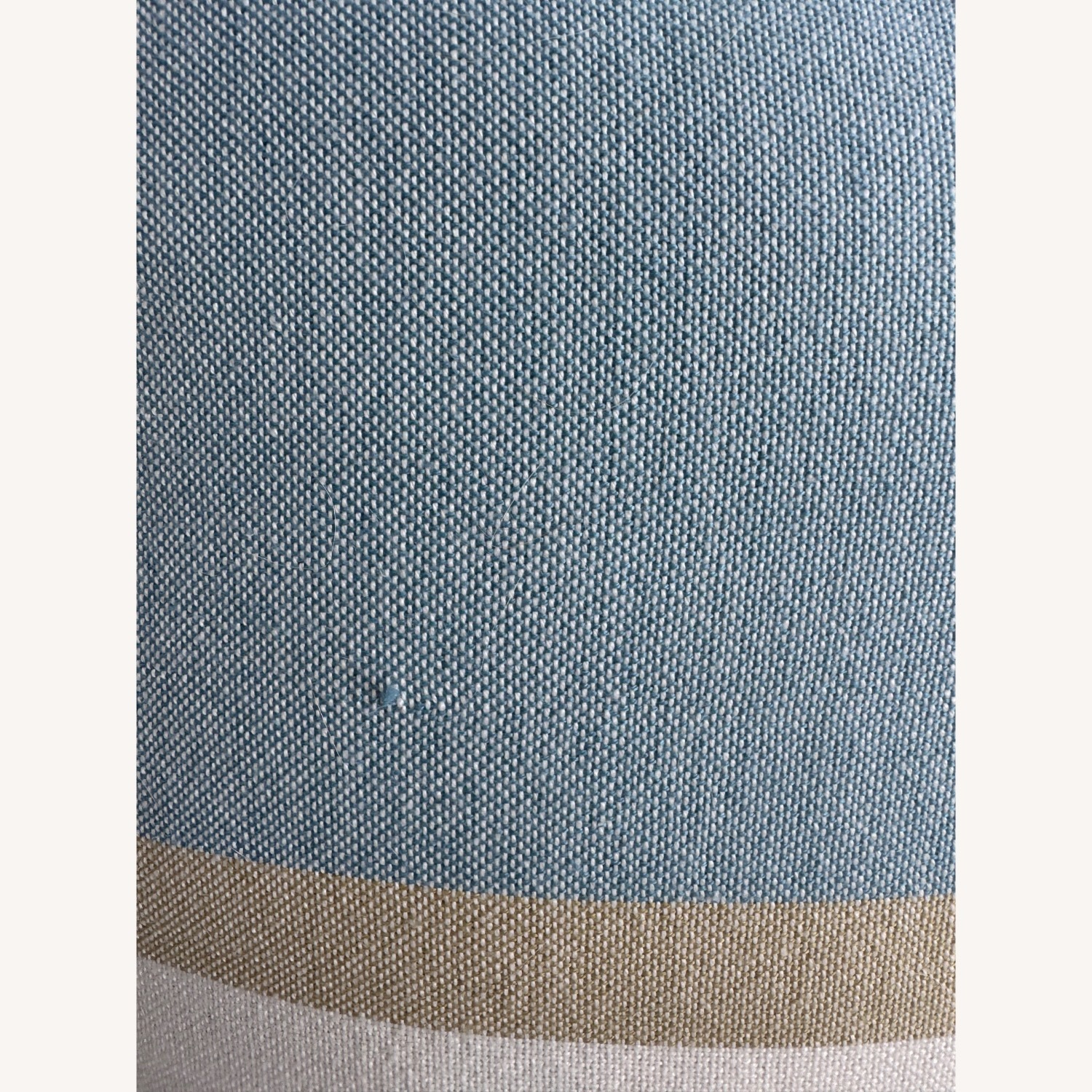 West Elm Blue Block Stripe Indoor Outdoor Pillow  - image-3