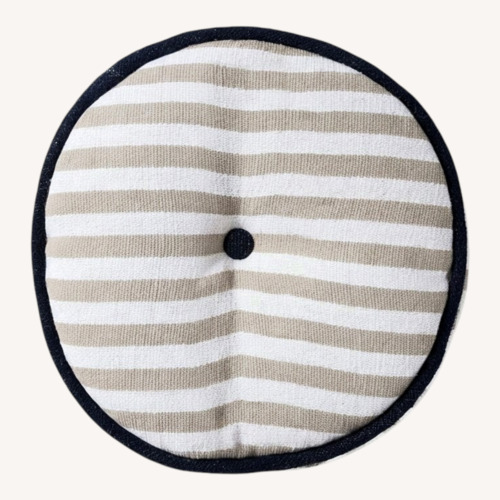 Used West Elm Pop Stripe Light Gray Pillow for sale on AptDeco